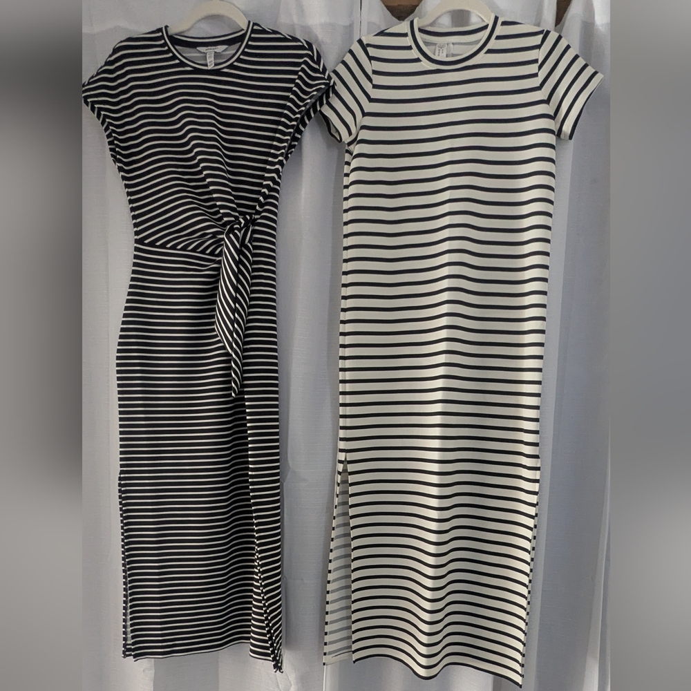 Spanx Air Essentials Striped Dress XS Bundle